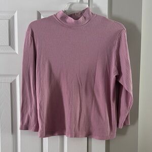 Lilac Color Knit Top